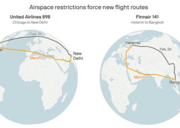 چگونه جنگ در اوکراین، خطوط هوایی را با مشکل طولانی شدن زمان سفرها و افزایش هزینه سوخت مواجه کرده؟